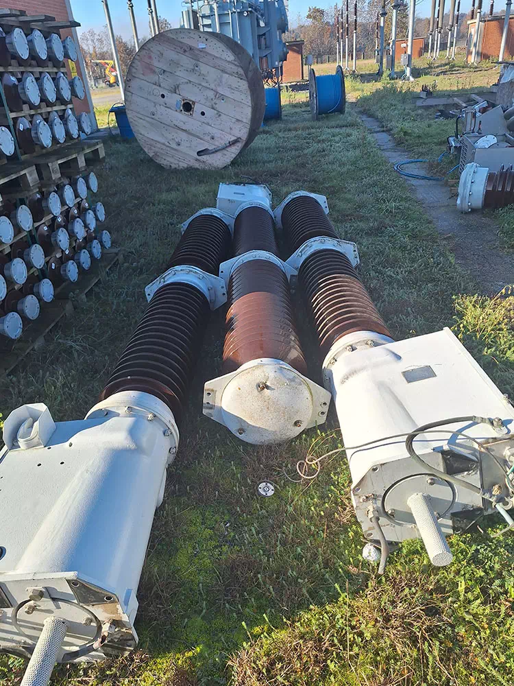 Smontaggio interruttori alta tensione per manutenzione