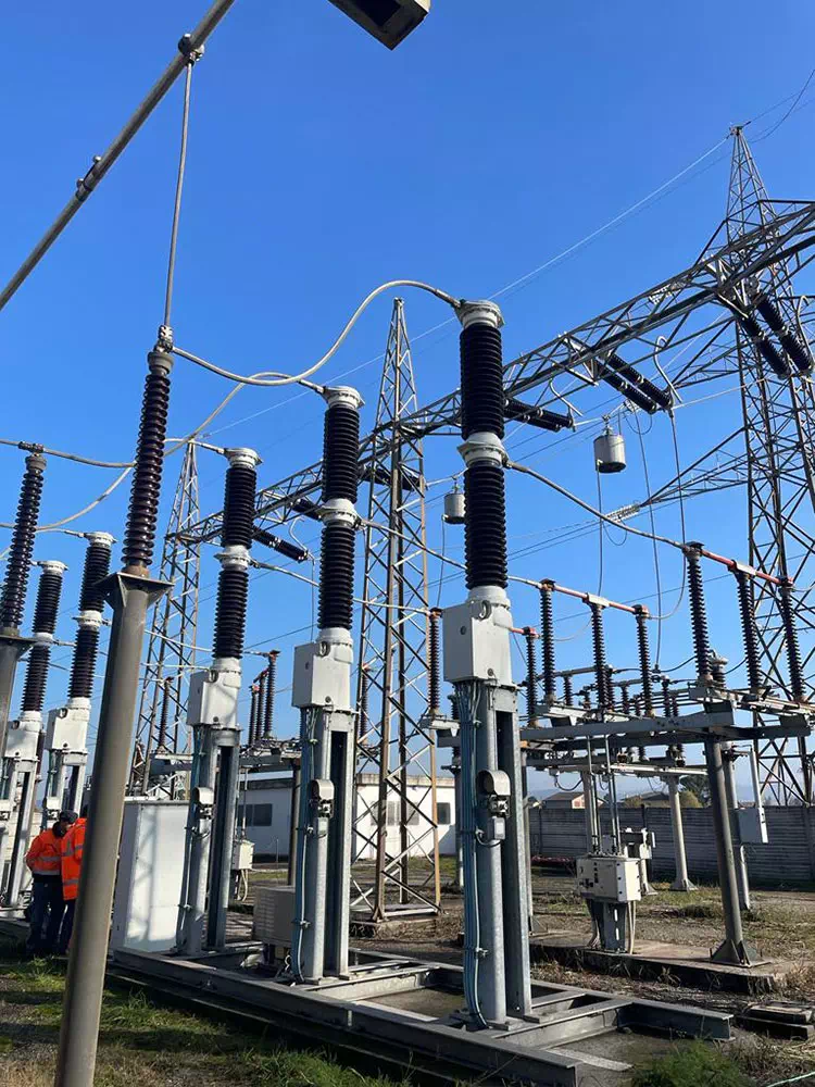 Stazione elettrica con interruttori